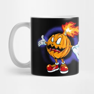 burning pumpkin Mug